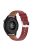 For Samsung Galaxy Watch3 45mm/Huawei Watch GT 3/Honor Watch GS3/Garmin/Xiaomi Mi Watch S1 22mm Genuine Leather Strap Watch Band - Red