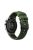 For Samsung Galaxy Watch4 40mm/44mm/Garmin Venu 2 Plus 20mm Silicone Watch Strap Dual Color Wrist Band with Trapezoid Three Row Holes - Army Green/Black