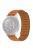 For Samsung Galaxy Watch4 40mm/44mm/Garmin Venu 2 Plus Silicone Watch Band 20mm Magnetic Wrist Strap Replacement - Golden-brown