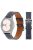 For Samsung Galaxy Watch4 40mm/44mm/Garmin Venu 2 Plus Watch Band 20mm Textured Genuine Leather Wrist Strap Replacement - Midnight Blue