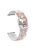 For Samsung Galaxy Watch4 40mm/44mm/Watch4 Classic 42mm/Garmin Venu 2 Plus Pattern Printed Watchband 20mm Adjustable Silicone Strap - Red/Pink Flowers