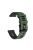 For Samsung Galaxy Watch4 44mm 40mm/Watch4 Classic 46mm 42mm/Gear S2/Garmin Forerunner 245 20mm Dual-color Silicone Smart Watch Band Replacement Strap (Black Buckle) - Army Green/Black