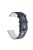 For Samsung Galaxy Watch4 44mm 40mm/Watch4 Classic 46mm 42mm/Gear S2/Garmin Forerunner 245 20mm Dual-color Silicone Smart Watch Band Replacement Strap (Black Buckle) - Dark Blue/White