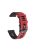 For Samsung Galaxy Watch4 44mm 40mm/Watch4 Classic 46mm 42mm/Gear S2/Garmin Forerunner 245 20mm Dual-color Silicone Smart Watch Band Replacement Strap (Black Buckle) - Red/Black