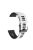 For Samsung Galaxy Watch4 44mm 40mm/Watch4 Classic 46mm 42mm/Gear S2/Garmin Forerunner 245 20mm Dual-color Silicone Smart Watch Band Replacement Strap (Black Buckle) - White/Black