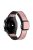 For Samsung Galaxy Watch6 / Garmin Venu Sq 2 Watch Band 20mm PU Leather+Silicone Strap - Pink