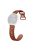 For Samsung Galaxy Watch6 Classic 47mm / 43mm / Garmin Venu Sq 2 20mm Silicone Watch Band Leopard Printed - Brown