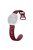 For Samsung Galaxy Watch6 Classic 47mm / 43mm / Garmin Venu Sq 2 20mm Silicone Watch Band Leopard Printed - Wine Red