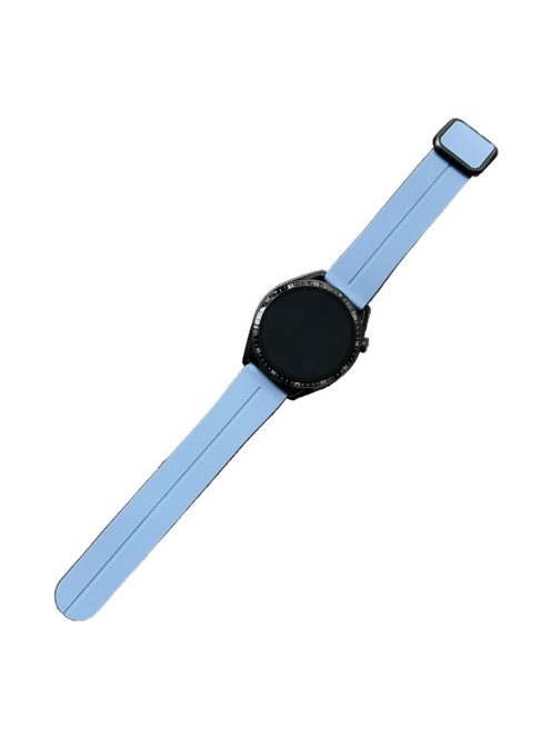 For Samsung Gear Sport / Garmin Garminactive 5 Watch Band 20mm Waterproof Soft Silicone Strap - Blue