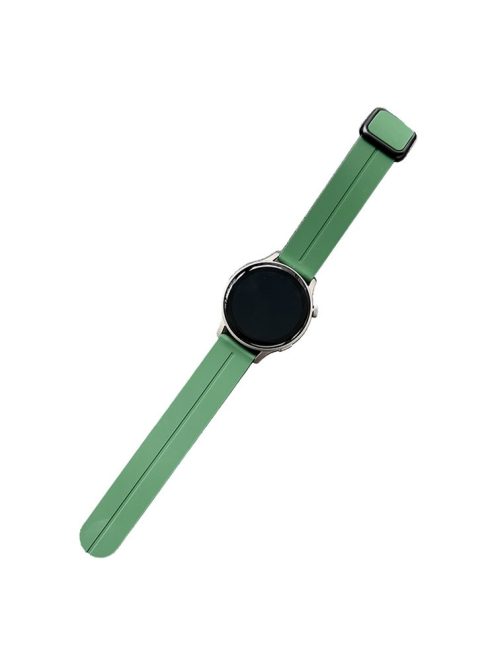 For Samsung Gear Sport / Garmin Garminactive 5 Watch Band 20mm Waterproof Soft Silicone Strap - Green