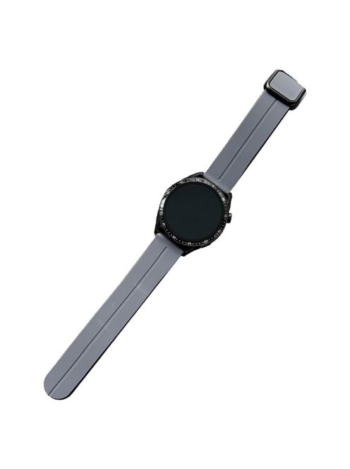 For Samsung Gear Sport / Garmin Garminactive 5 Watch Band 20mm Waterproof Soft Silicone Strap - Grey