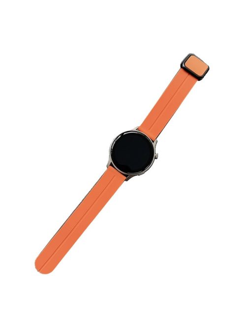 For Samsung Gear Sport / Garmin Garminactive 5 Watch Band 20mm Waterproof Soft Silicone Strap - Orange