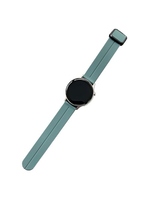 For Samsung Gear Sport / Garmin Garminactive 5 Watch Band 20mm Waterproof Soft Silicone Strap - Pine Needle Green