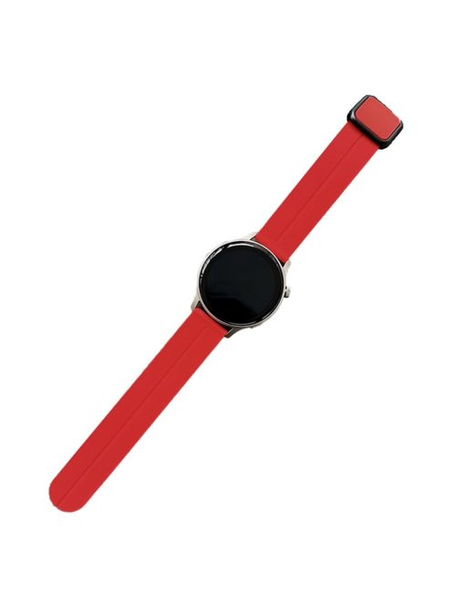 For Samsung Gear Sport / Garmin Garminactive 5 Watch Band 20mm Waterproof Soft Silicone Strap - Red