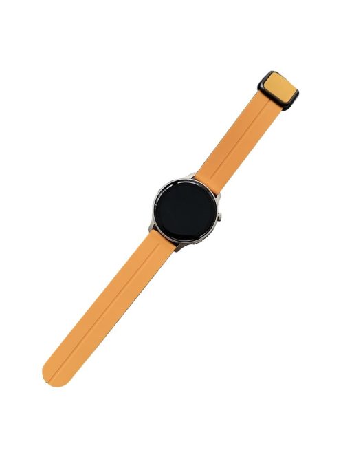 For Samsung Gear Sport / Garmin Garminactive 5 Watch Band 20mm Waterproof Soft Silicone Strap - Yellow