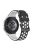 For Samsung, Huawei, Huami, Garmin, Polar Universal Watch Strap Silicone 22mm Watch Band with Multi Round Holes - Black  /  White