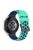 For Samsung, Huawei, Huami, Garmin, Polar Universal Watch Strap Silicone 22mm Watch Band with Multi Round Holes - Green  /  Midnight Blue