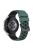 For Samsung, Huawei, Huami, Garmin, Polar Universal Watch Strap Silicone 22mm Watch Band with Multi Round Holes - Olive Green  /  Black