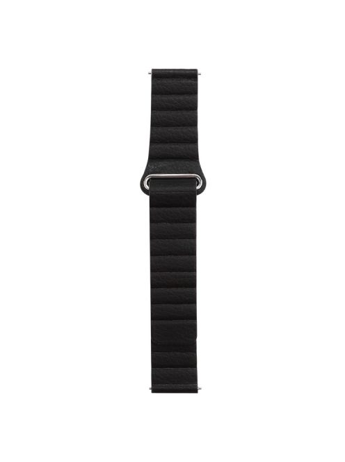 Genuine Leather Watchband Replacement 18mm for Garmin Move 3S/Active S - Black