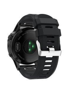   KALEBO LKLB-HWGJ-001 For Garmin Fenix 6X / Fenix 7X / Instinct 2X Smart Watch Band QuickFit 26mm Silicone Strap - Black