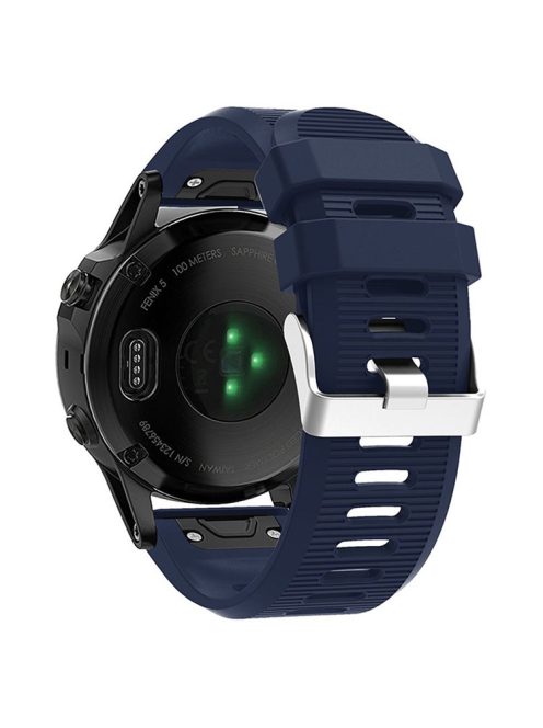 KALEBO LKLB-HWGJ-001 For Garmin Fenix 6X / Fenix 7X / Instinct 2X Smart Watch Band QuickFit 26mm Silicone Strap - Midnight Blue