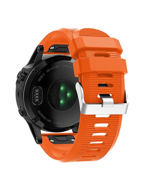 KALEBO LKLB-HWGJ-001 For Garmin Fenix 6X / Fenix 7X / Instinct 2X Smart Watch Band QuickFit 26mm Silicone Strap - Orange