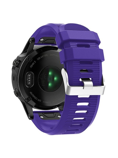 KALEBO LKLB-HWGJ-001 For Garmin Fenix 6X / Fenix 7X / Instinct 2X Smart Watch Band QuickFit 26mm Silicone Strap - Purple