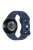 KALEBOL 18mm Silicone Strap for Huawei Watch GT 4 41mm / Garmin Venu 3S Leopard Texture Watch Band - Midnight Blue