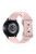 KALEBOL 18mm Silicone Strap for Huawei Watch GT 4 41mm / Garmin Venu 3S Leopard Texture Watch Band - Pink