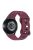 KALEBOL 18mm Silicone Strap for Huawei Watch GT 4 41mm / Garmin Venu 3S Leopard Texture Watch Band - Wine Red