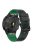 KALEBOL For Garmin Fenix 7 / 7 Pro / 6 / 6 Pro Quickfit 22mm Silicone Watch Band Dual Color Dot Holes Design - Black+Green