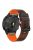 KALEBOL For Garmin Fenix 7 / 7 Pro / 6 / 6 Pro QuickFit 22mm Silicone Watch Band Dual Color Dot Holes Design - Black+Orange