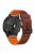 KALEBOL For Garmin Fenix 7 / 7 Pro / 6 / 6 Pro QuickFit 22mm Silicone Watch Band Dual Color Dot Holes Design - Coffee+Orange