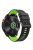 KALEBOL For Garmin Fenix 7 / 7 Pro / 6 / 6 Pro Silicone Watch Band Quickfit 22mm Carbon Fiber Texture Strap - Black+Lime