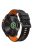 KALEBOL For Garmin Fenix 7 / 7 Pro / 6 / 6 Pro Silicone Watch Band QuickFit 22mm Carbon Fiber Texture Strap - Black+Orange