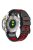 KALEBOL For Garmin Fenix 7 / 7 Pro / 6 / 6 Pro Watch Strap QuickFit 22mm Dual Color Silicone Band - Black+Red