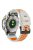 KALEBOL For Garmin Fenix 7 / 7 Pro / 6 / 6 Pro Watch Strap QuickFit 22mm Dual Color Silicone Band - Mist Grey+Orange