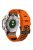 KALEBOL For Garmin Fenix 7 / 7 Pro / 6 / 6 Pro Watch Strap QuickFit 22mm Dual Color Silicone Band - Orange+Black