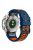 KALEBOL For Garmin Fenix 7 / 7 Pro / 6 / 6 Pro Watch Strap Quickfit 22mm Dual Color Silicone Band - Sapphire+Orange