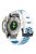 KALEBOL For Garmin Fenix 7 / 7 Pro / 6 / 6 Pro Watch Strap QuickFit 22mm Dual Color Silicone Band - White+Blue