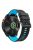 KALEBOL For Garmin Fenix 7X / 7X Pro / 6X / 6X Pro Silicone Watch Band QuickFit 26mm Carbon Fiber Texture Strap - Black+Sky Blue