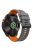 KALEBOL For Garmin Fenix 7X / 7X Pro / 6X / 6X Pro Silicone Watch Band QuickFit 26mm Carbon Fiber Texture Strap - Space Grey+Orange