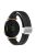 KALEBOL For Garmin Lily 2 Watch Strap Magnetic Buckle Silicone Wrist Band - Black+Silver Buckle