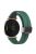 KALEBOL For Garmin Lily 2 Watch Strap Magnetic Buckle Silicone Wrist Band - Pine Green+Black Buckle