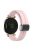 KALEBOL For Garmin Lily 2 Watch Strap Magnetic Buckle Silicone Wrist Band - Pink+Black Buckle