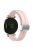 KALEBOL For Garmin Lily 2 Watch Strap Magnetic Buckle Silicone Wrist Band - Pink+Silver Buckle