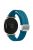 KALEBOL For Garmin Lily 2 Watch Strap Magnetic Buckle Silicone Wrist Band - Rock Cyan+Silver Buckle