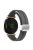 KALEBOL For Garmin Lily 2 Watch Strap Magnetic Buckle Silicone Wrist Band - Space Grey+Silver Buckle