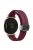 KALEBOL For Garmin Lily 2 Watch Strap Magnetic Buckle Silicone Wrist Band - Wine Red+Black Buckle