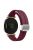 KALEBOL For Garmin Lily 2 Watch Strap Magnetic Buckle Silicone Wrist Band - Wine Red+Silver Buckle